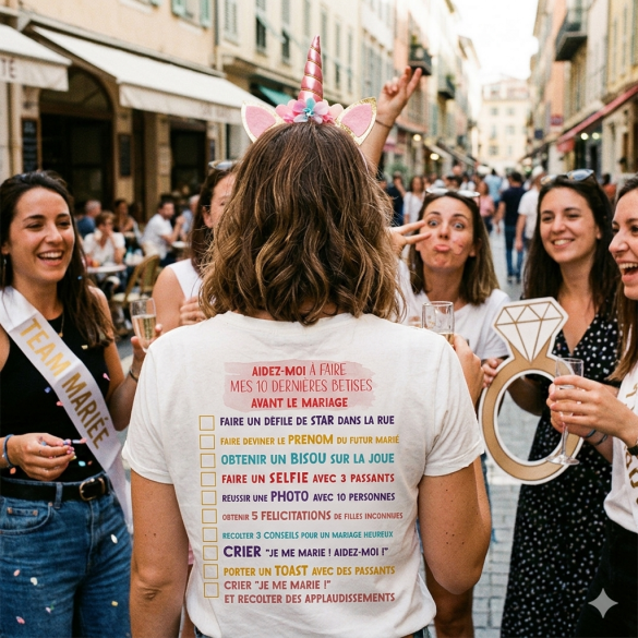 Tshirt EVJF Défis