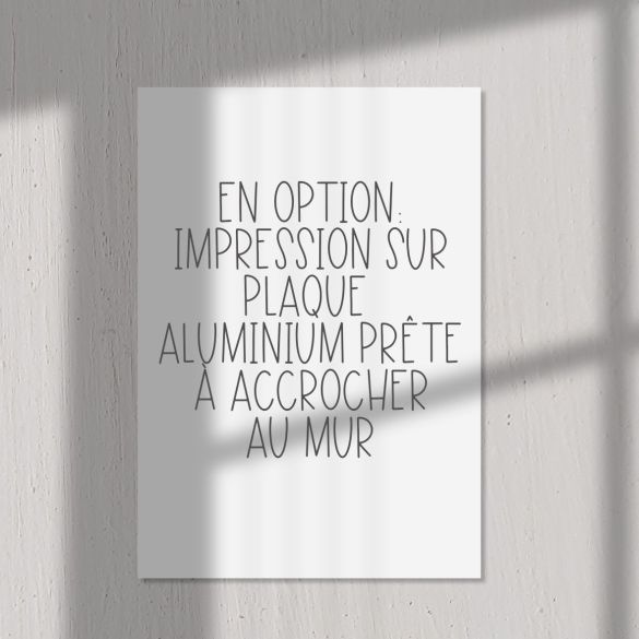 Affiche personnalisée Chez Nounou – Cadeau nounou original et déco
