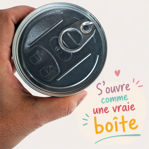Boite de conserve personnalisée Ecole Vide | A remplir