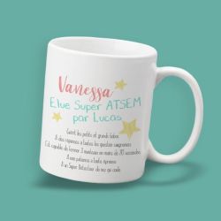 Mug personnalisable "Elue Super ATSEM" 