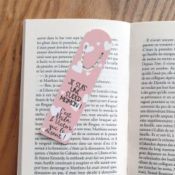Marque page personnalisé Je suis une super maman (ou autre texte) 