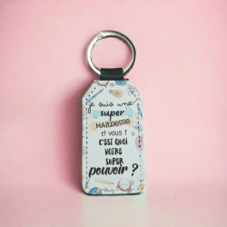 Porte clé simili cuir Super maîtresse 